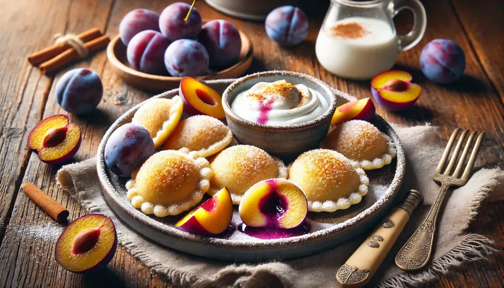 knedle ze śliwkami kcal