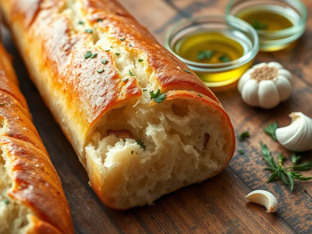 Ile kalorii ma bagietka czosnkowa?