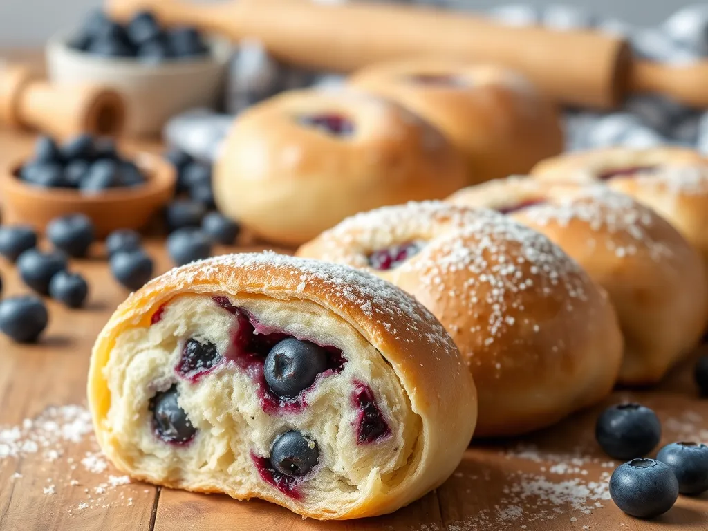 Jagodzianki przepis: domowe bułeczki z nadzieniem jagodowym