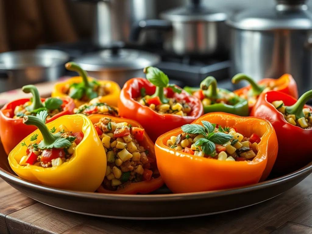 Idealny przepis na paprykę faszerowaną warzywami!