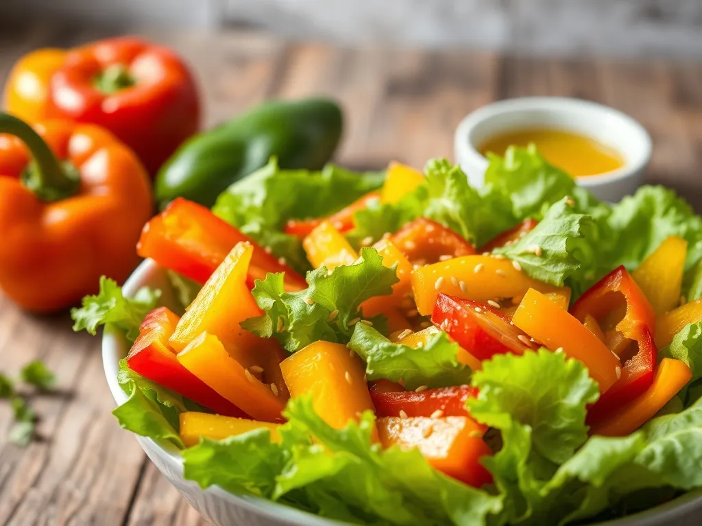 Sałata z papryką – sprawdź nasze inspiracje kulinarne!