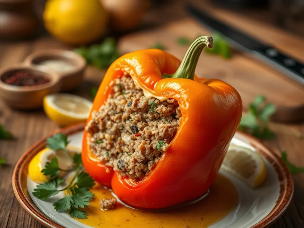 Papryka faszerowana mięsem – nasz autorski przepis!