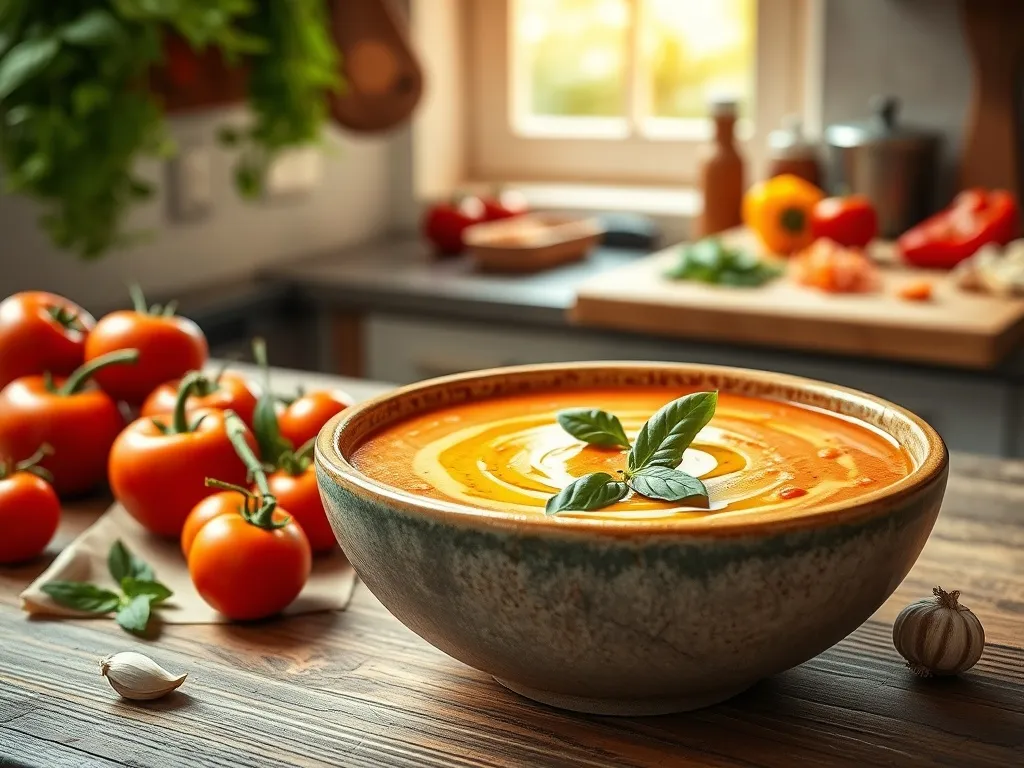 Mega przepis na zupę krem z pomidorów i papryki!