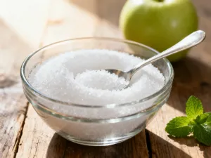 Cyfrowa waga kuchenna z pojemnikiem zawierającym kilogram tłuszczu na marmurowym blacie.